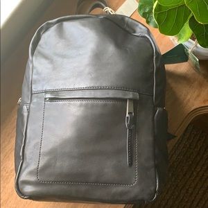 $178 Lucky Brand Black Leather Backpack